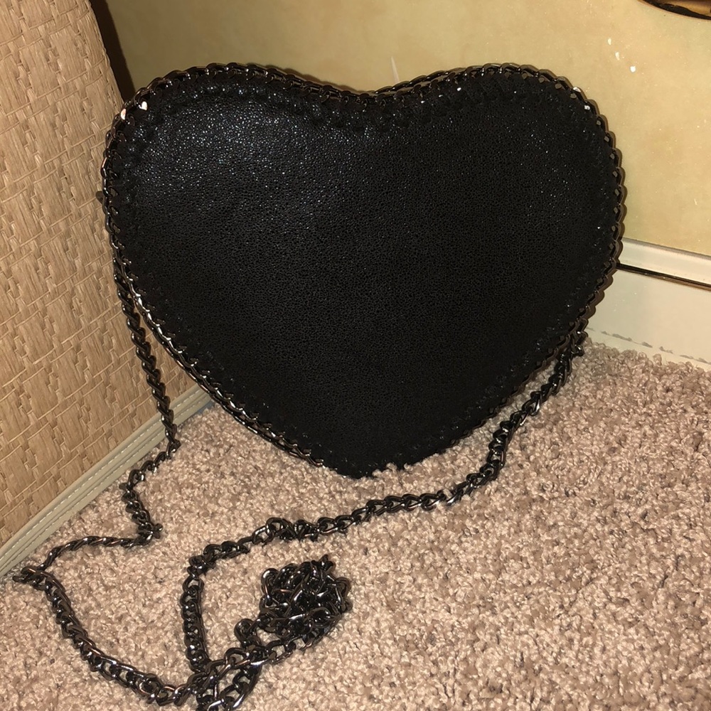 Unique Black Heart Purse